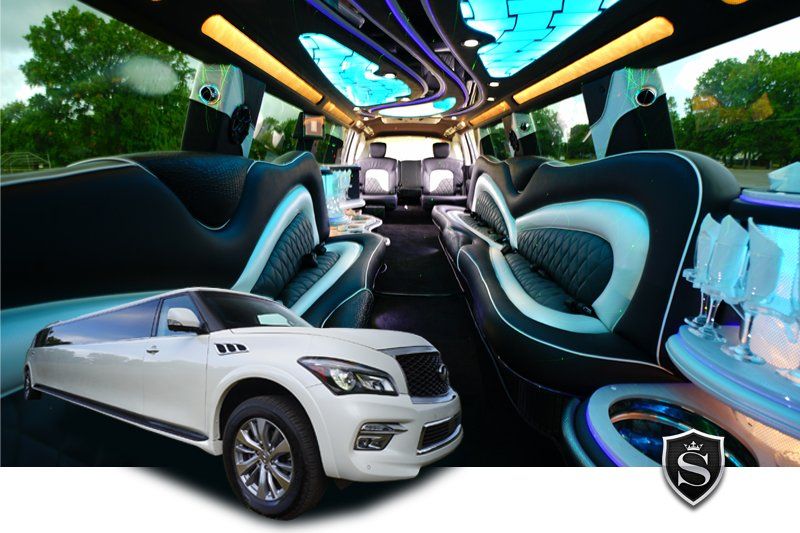 18p Infiniti QX 80 Birthday Party Limousine Service in NJ