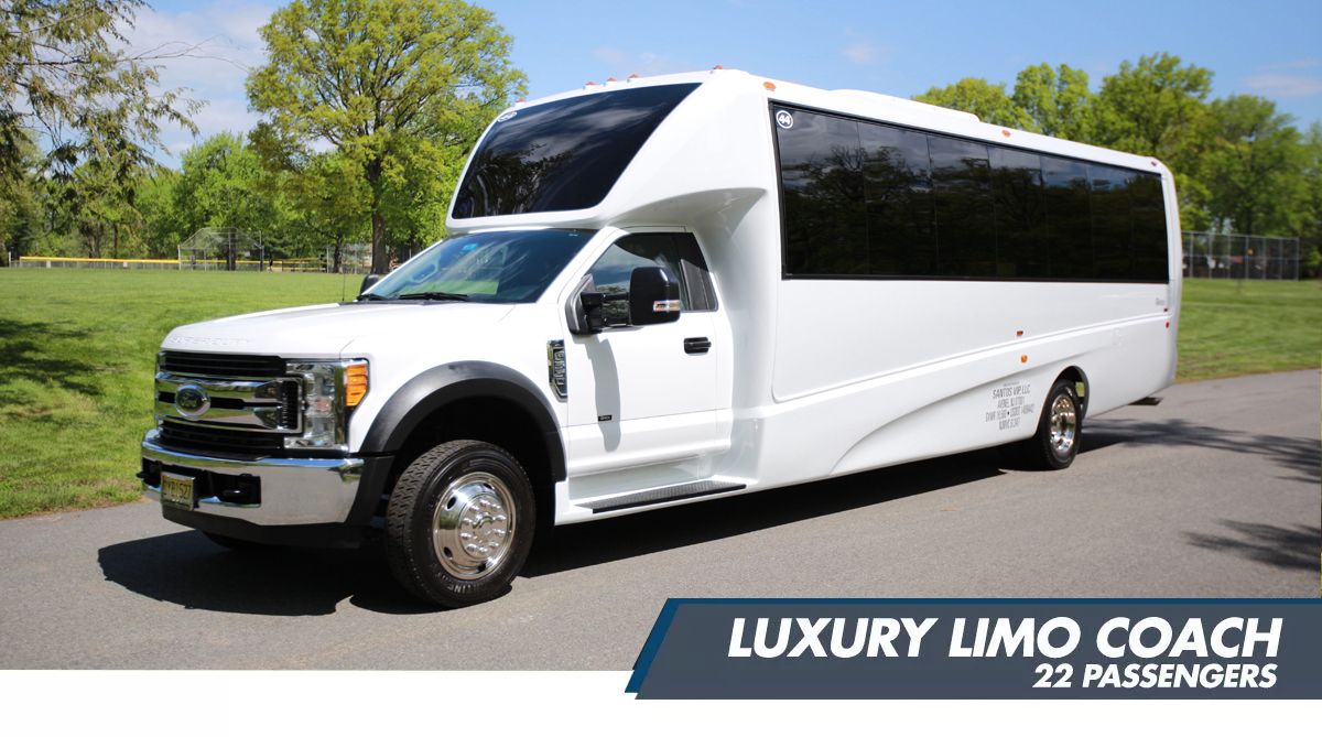 22 passenger Limo Coach Party Bus