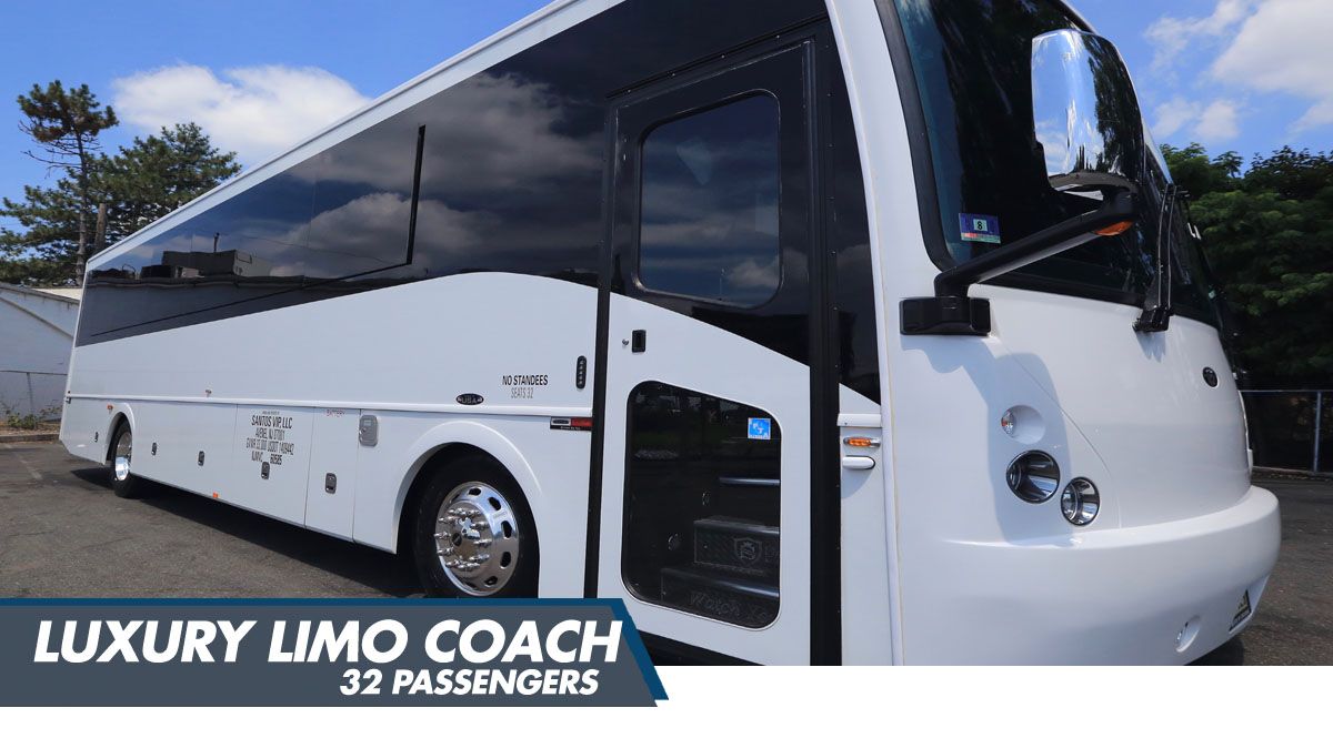 32 Passenger Luxury Coach Bus 32 Passenger Party Bus Limo Coach