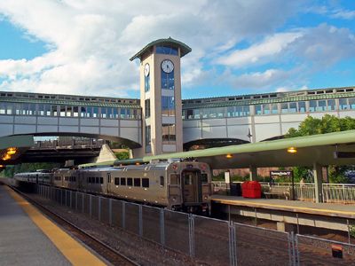 The train station in Ramsey New Jersey The train station in Ramsey New Jersey