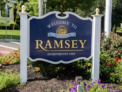 Welcome to Ramsey NJ sign Welcome to Ramsey NJ sign